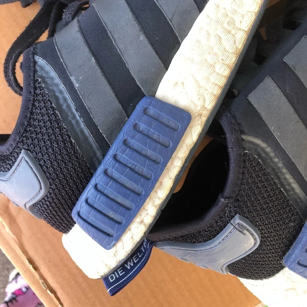 Adidas NMD R1 Core Black Sneakers - Size 11 Mens
